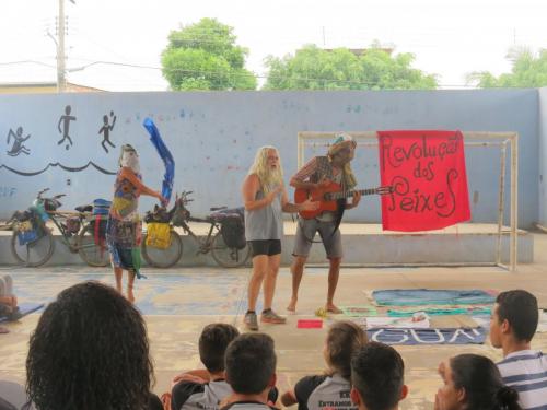 Grande Ciclo na escola de Cava Grande